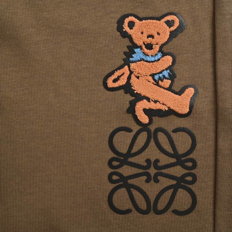 Brown Bear Embroidered Shorts view