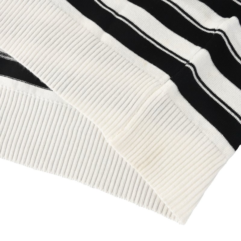 Polo Ralph Lauren White & Navy Striped Polo Shirt view
