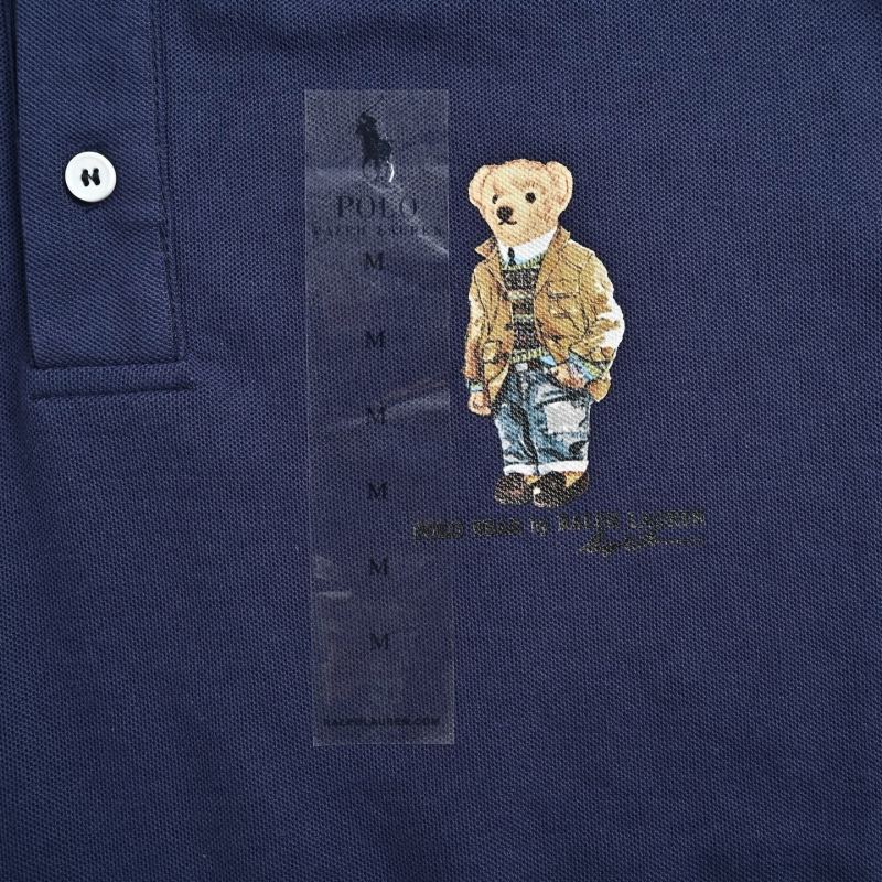 Polo Ralph Lauren Navy Bear Embroidered Polo Shirt view