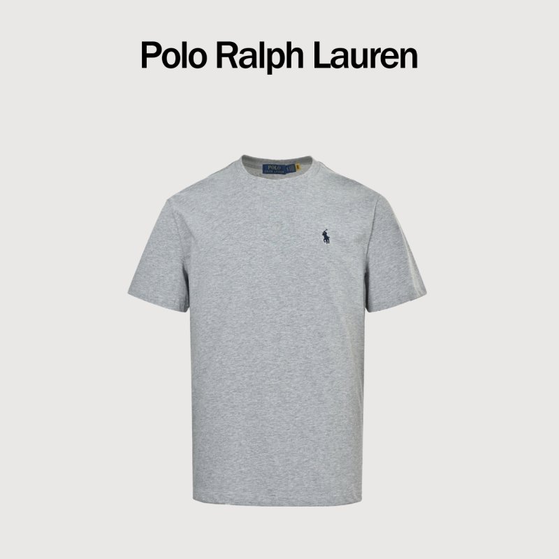 Ralph Lauren Pony Logo Crew Neck Short Sleeve T-Shirt Grey view