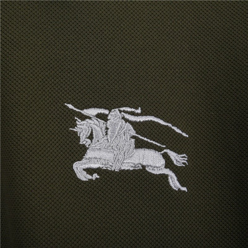 Burberry Olive Green Polo Short Sleeve Shirt view