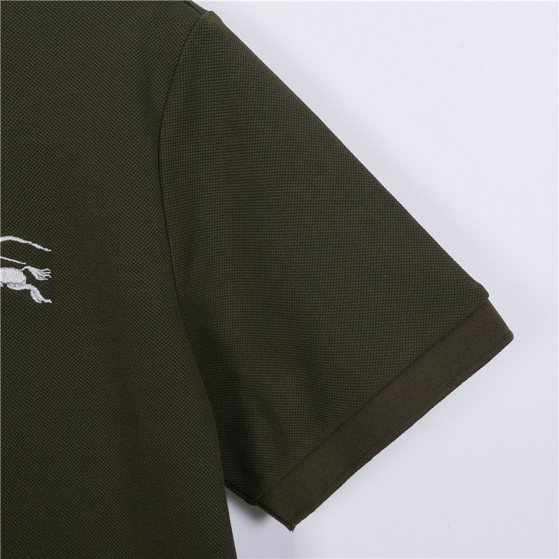 Burberry Olive Green Polo Short Sleeve Shirt view