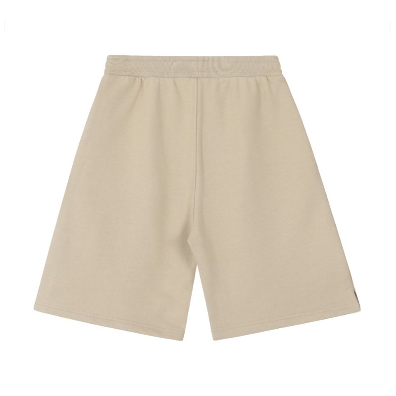 Cream Embroidered Drawstring Shorts view