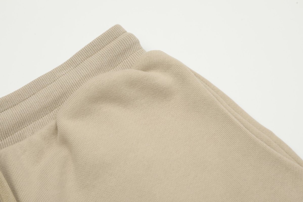 Cream Embroidered Drawstring Shorts view