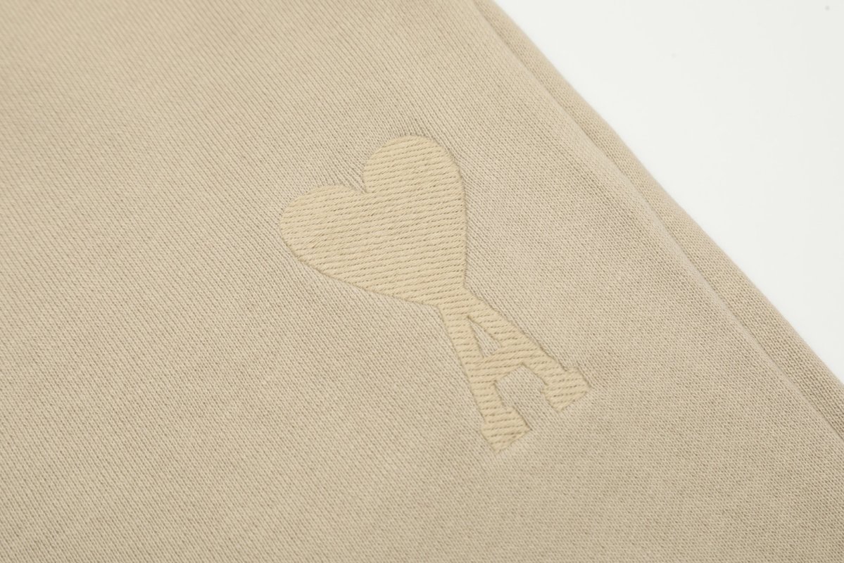 Cream Embroidered Drawstring Shorts view
