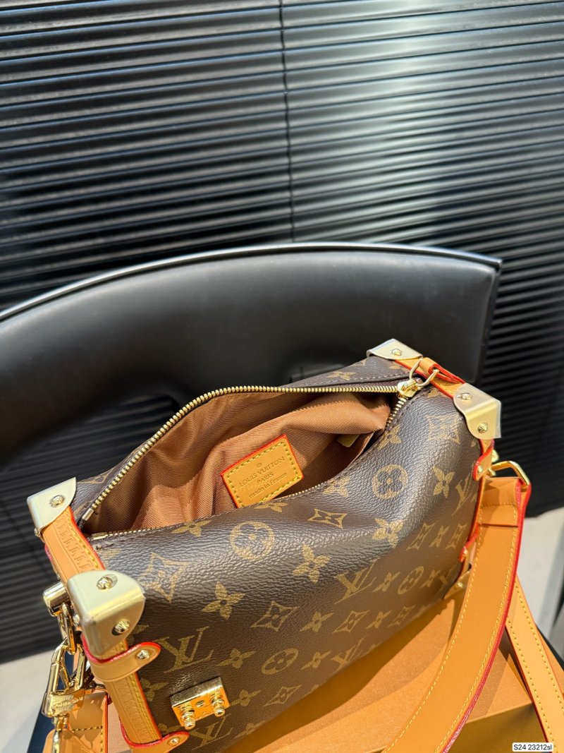 Louis Vuitton Monogram Trunk Shoulder Bag Orange Strap view