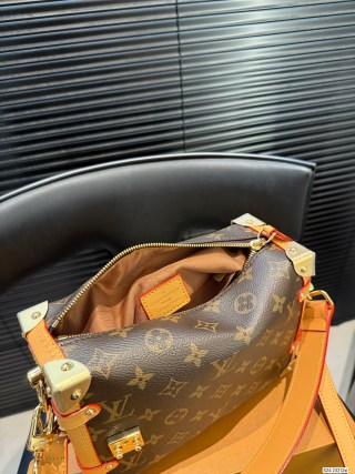 Louis Vuitton Monogram Trunk Shoulder Bag Orange Strap view 9