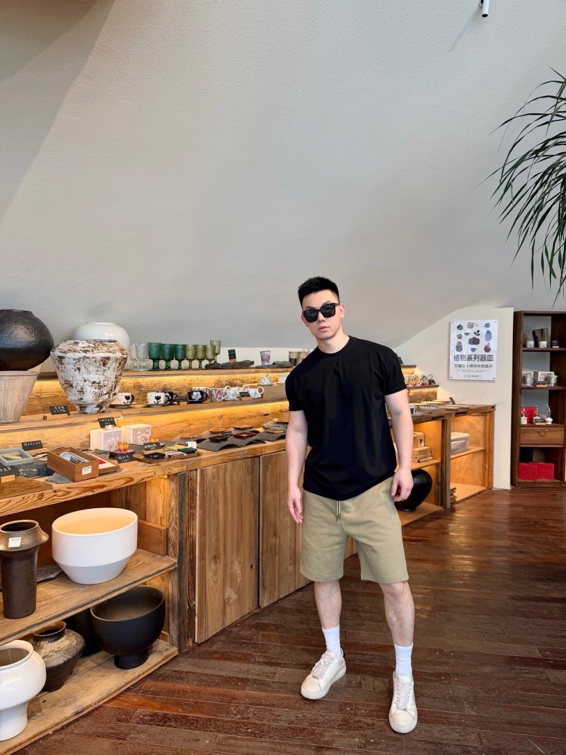 Essentials Khaki Bermuda Shorts
