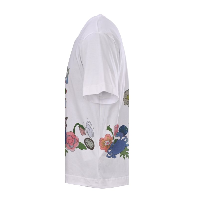 Fendi Floral Graphic Cream T-Shirt view