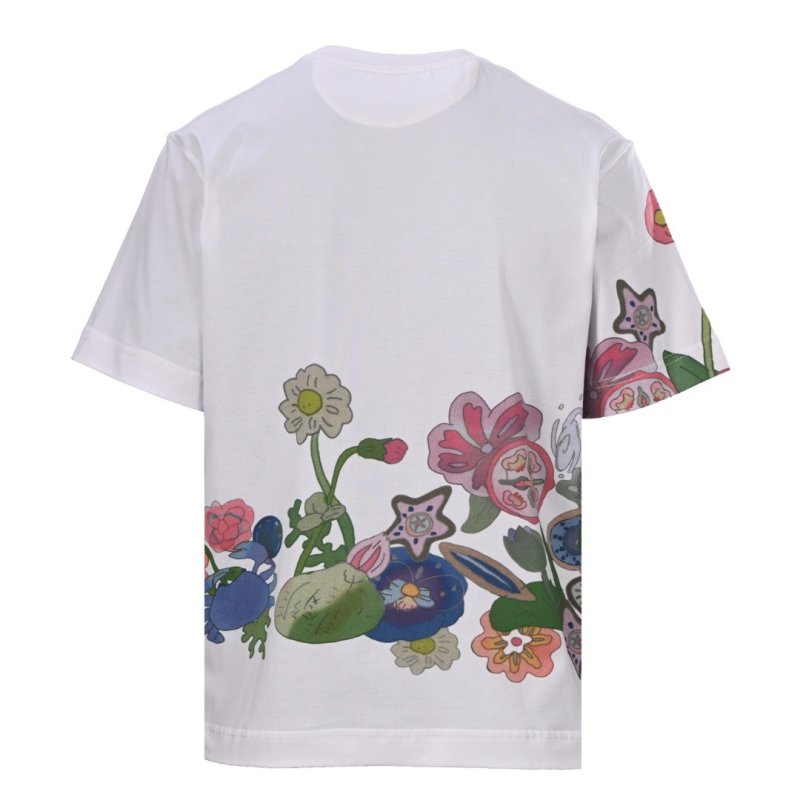 Fendi Floral Graphic Cream T-Shirt view