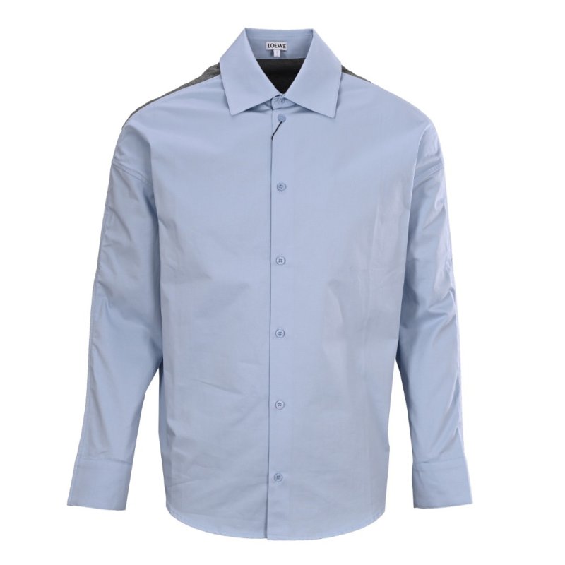 Light Blue Premium Long-Sleeve Button-Up Shirt view