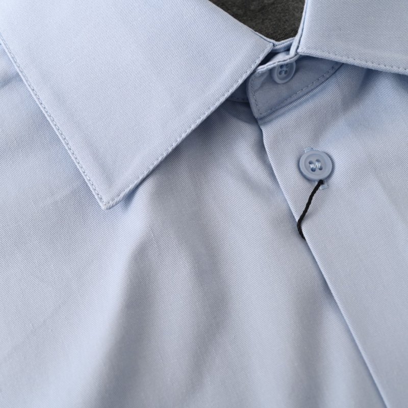 Light Blue Premium Long-Sleeve Button-Up Shirt view