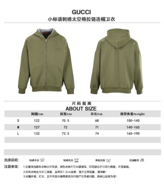 Gucci Small Logo Space Cotton Knit Hoodie - Sage Green view 11