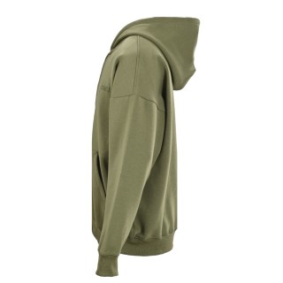 Gucci Small Logo Space Cotton Knit Hoodie - Sage Green view 2