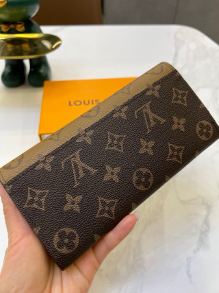 Louis Vuitton Emilie Monogram Canvas Wallet Brown view 4