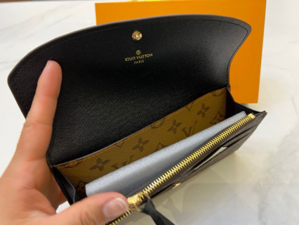 Louis Vuitton Emilie Monogram Canvas Wallet Brown view 6