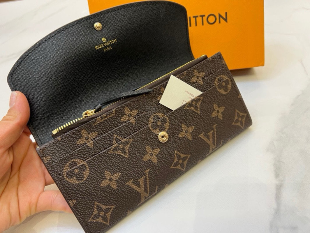 Louis Vuitton Emilie Monogram Canvas Wallet Brown view