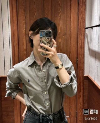 Ralph Lauren Oxford Button-Down Shirt - Light Grey view 3