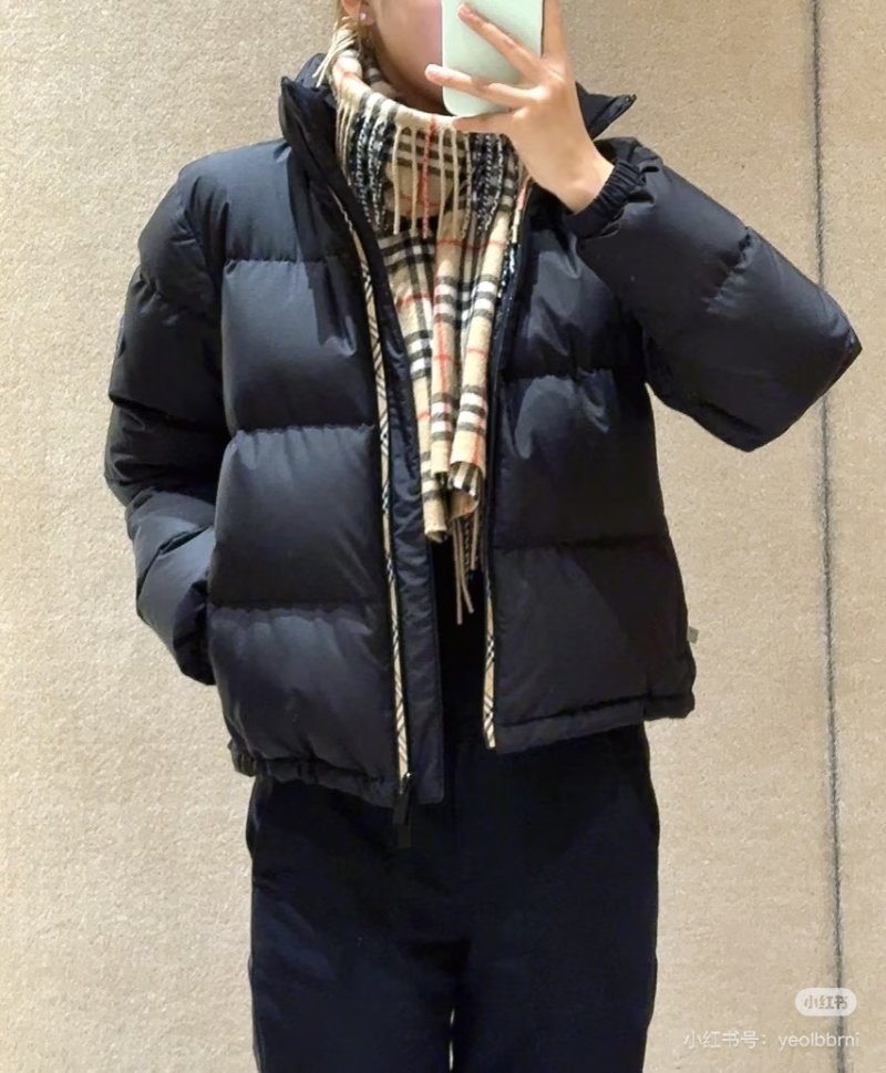 Black Puffer Down Jacket - Quilted Warmth view