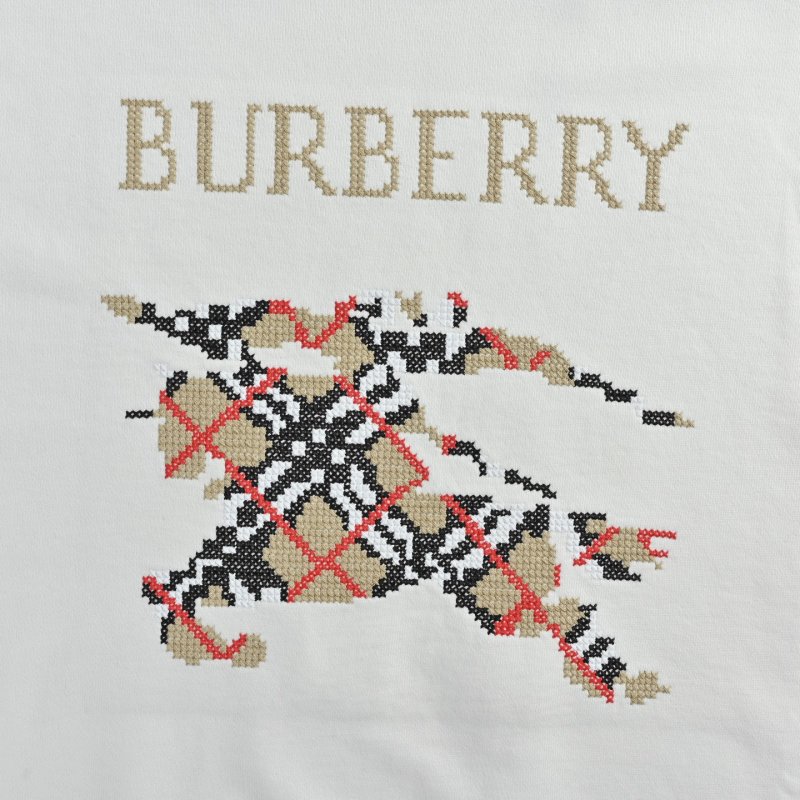 Burberry Plaid Check Sweatshirt White view