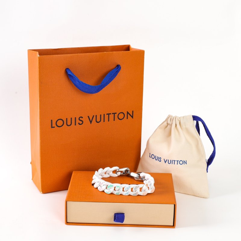 Louis Vuitton Chain Links White Gradient Bracelet