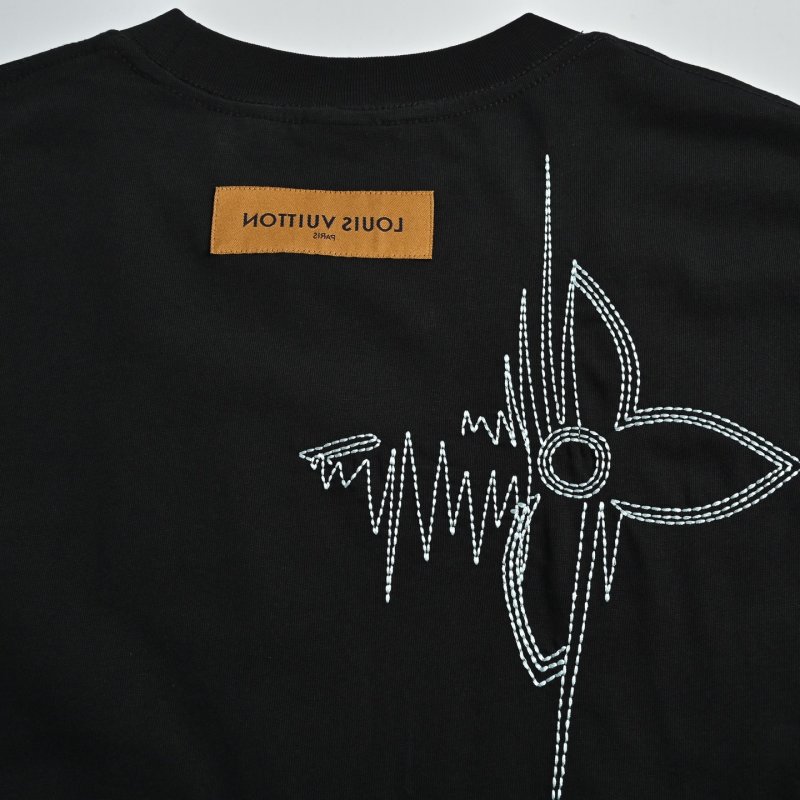 Black Oversized Graphic T-Shirt with Sketch Print view