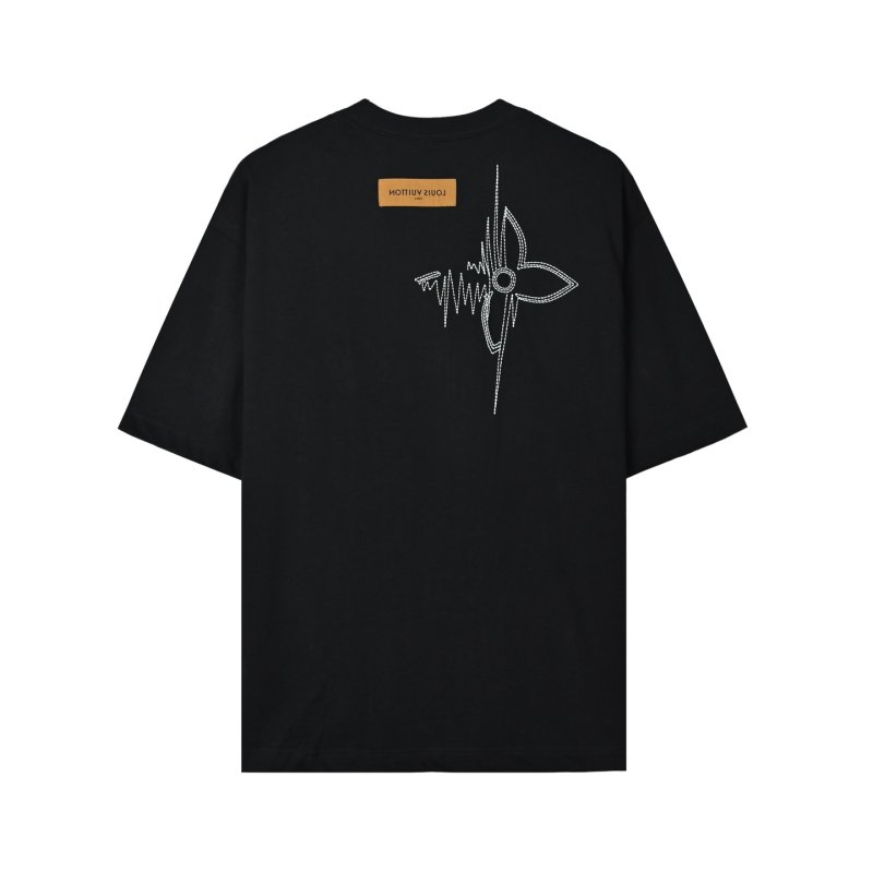 Black Oversized Graphic T-Shirt with Sketch Print view
