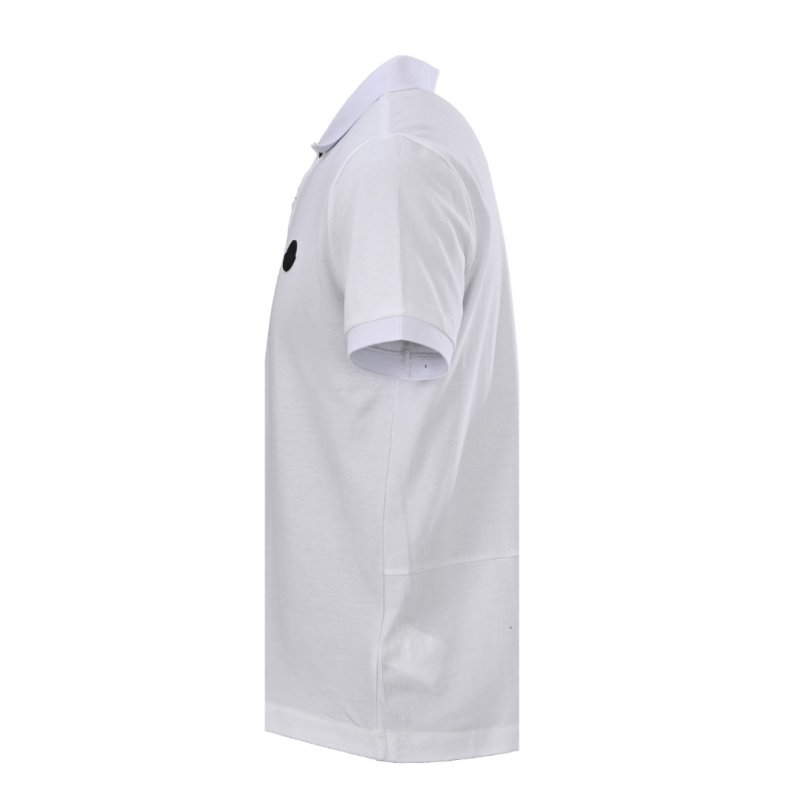 Moncler White Short-Sleeve Polo Shirt view