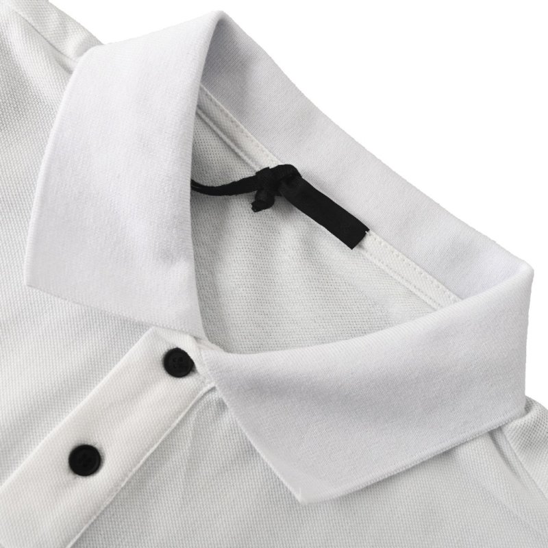 Moncler White Short-Sleeve Polo Shirt view