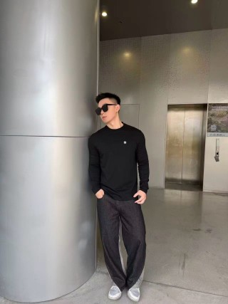 Stone Island Black Long Sleeve T-Shirt