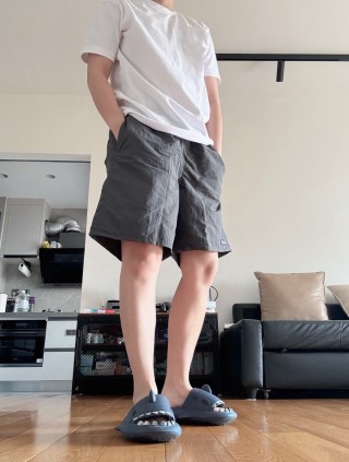 Charcoal Grey Utility Shorts