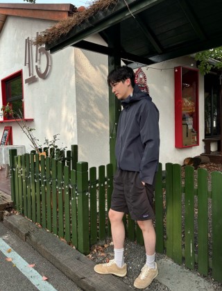 Charcoal Grey Utility Shorts view 2