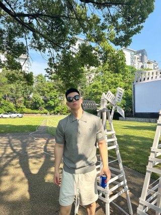 Prada Grey Knit Polo Shirt view 2