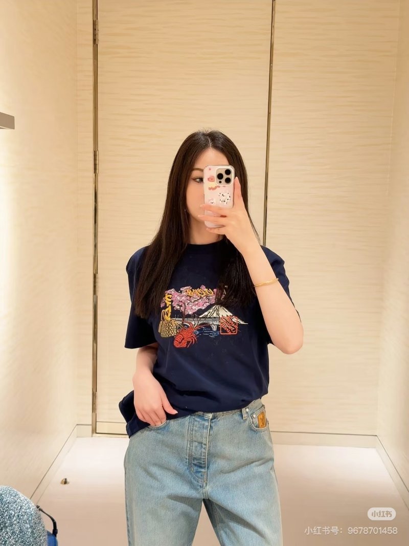 Navy Graphic Print Short Sleeve T-Shirt view