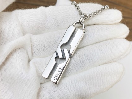 Gucci H-Pendant Couple Necklace Silver view 3