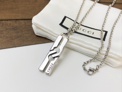 Gucci H-Pendant Couple Necklace Silver view 6