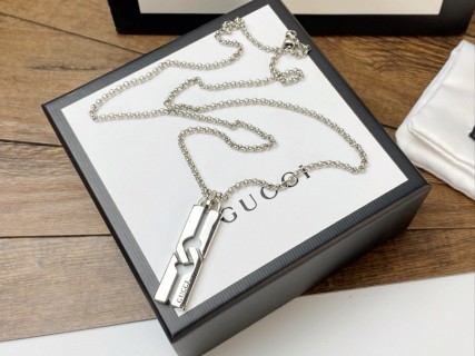 Gucci H-Pendant Couple Necklace Silver view 7