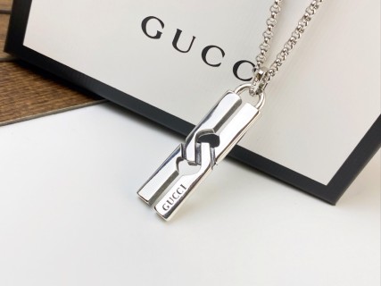 Gucci H-Pendant Couple Necklace Silver view 8
