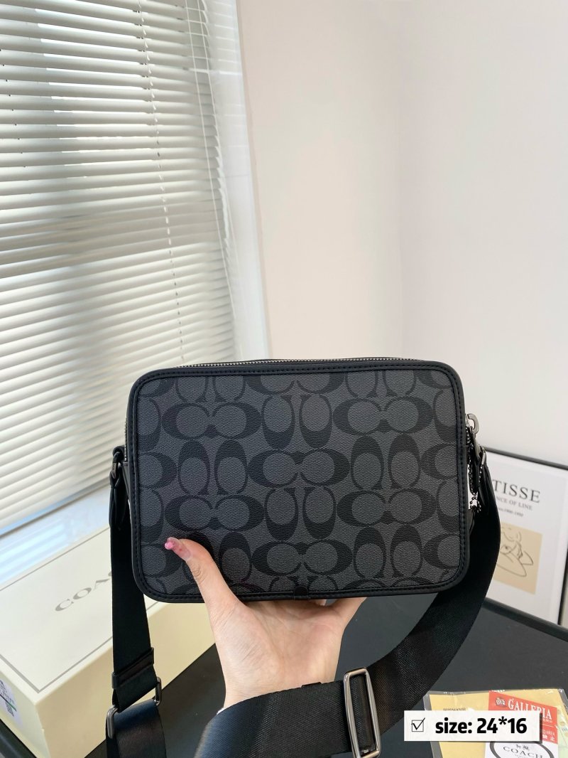 Coach Charter 24 Monogram Crossbody Bag Black view