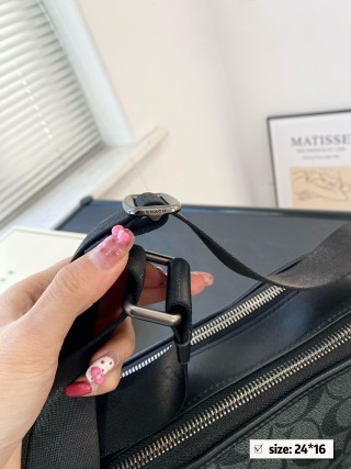 Coach Charter 24 Monogram Crossbody Bag Black view 7