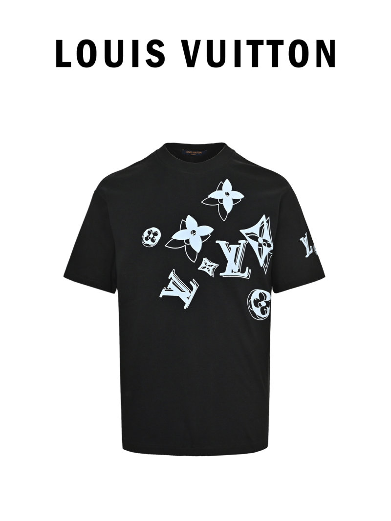 Louis Vuitton Black Monogram Print T-Shirt view