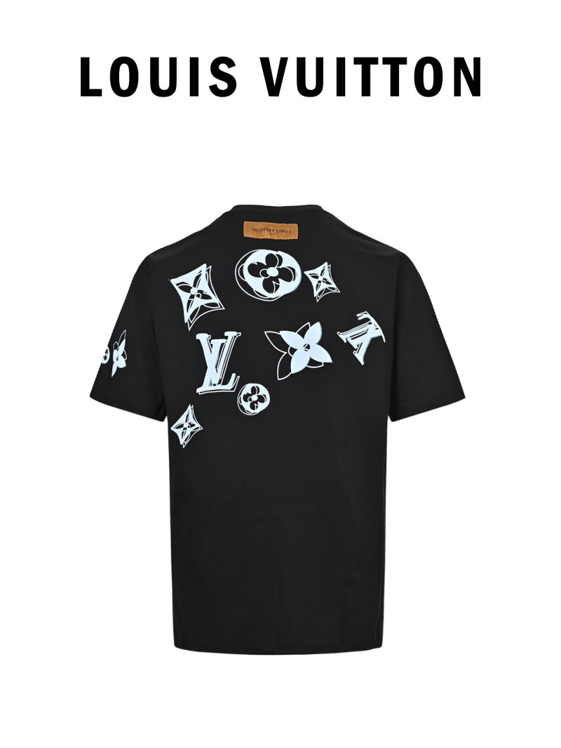 Louis Vuitton Black Monogram Print T-Shirt view