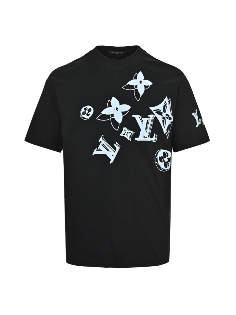 Louis Vuitton Black Monogram Print T-Shirt view