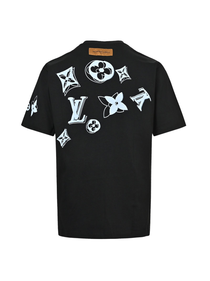 Louis Vuitton Black Monogram Print T-Shirt view