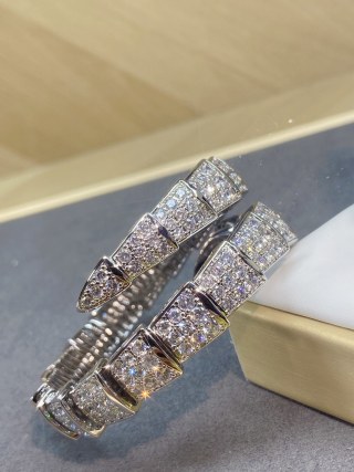 Bulgari Serpenti Two-Coil White Gold Diamond Watch view 8