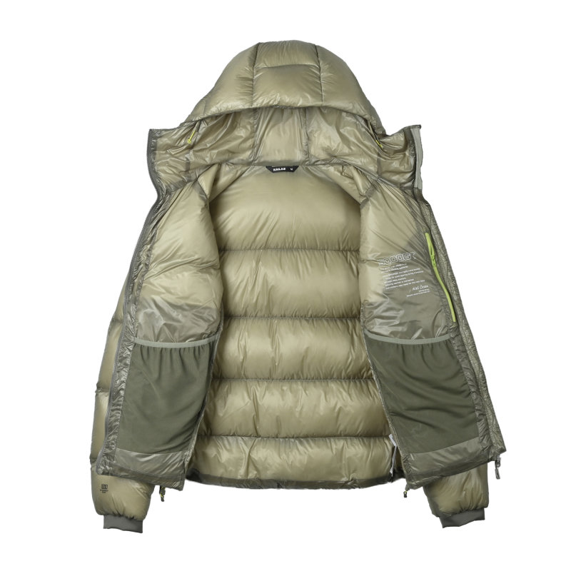 Cream Puffer Down Jacket – Lightweight Winter Coat view