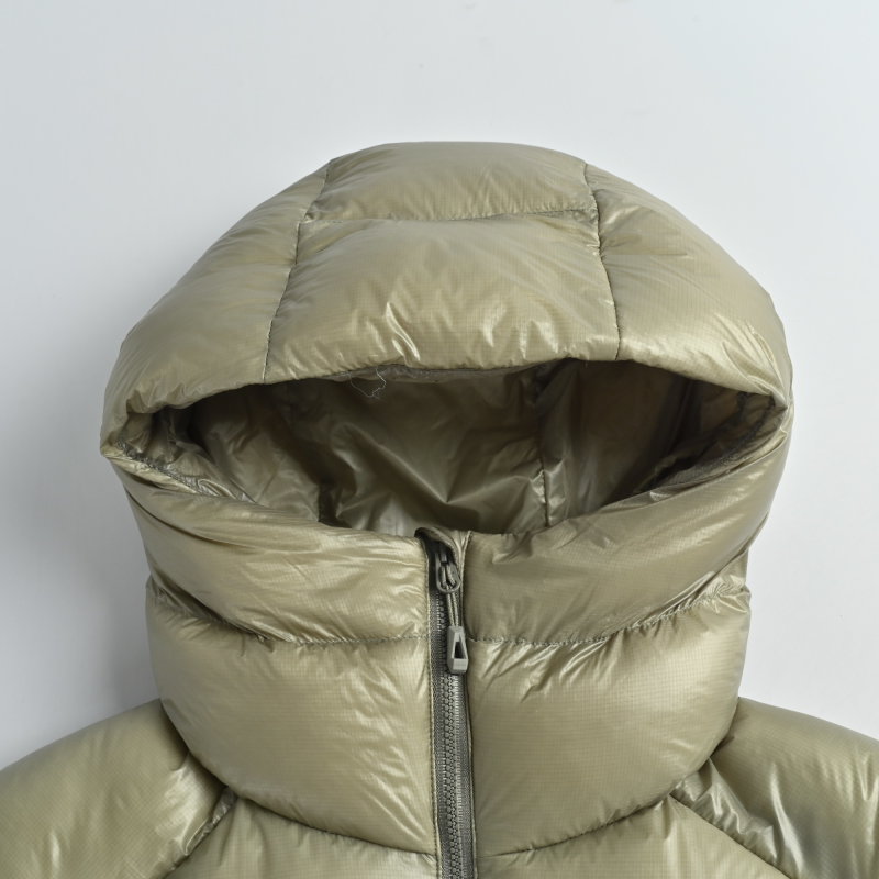 Cream Puffer Down Jacket – Lightweight Winter Coat view
