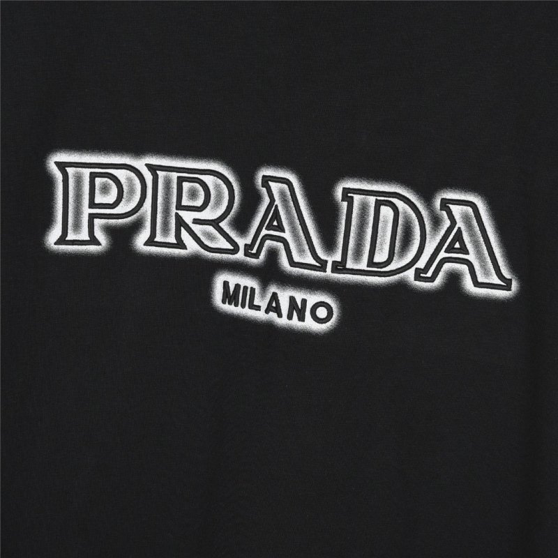 Prada Milano Black Short Sleeve T-Shirt view