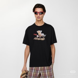 Black Graphic Print Short Sleeve T-Shirt view 6
