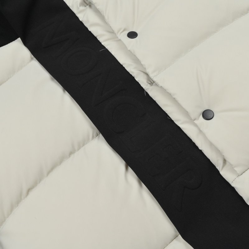 Cream & Black Reversible Puffer Down Jacket view